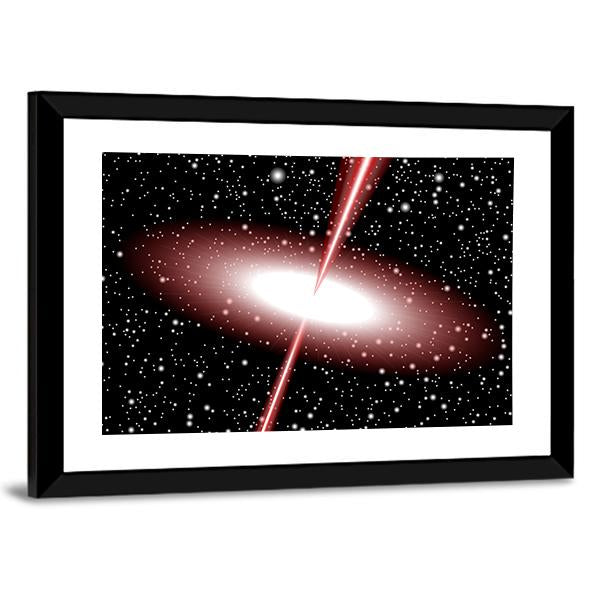 Quasar Red Vector Canvas Wall Art-3 Horizontal-Gallery Wrap-25" x 16"-Tiaracle