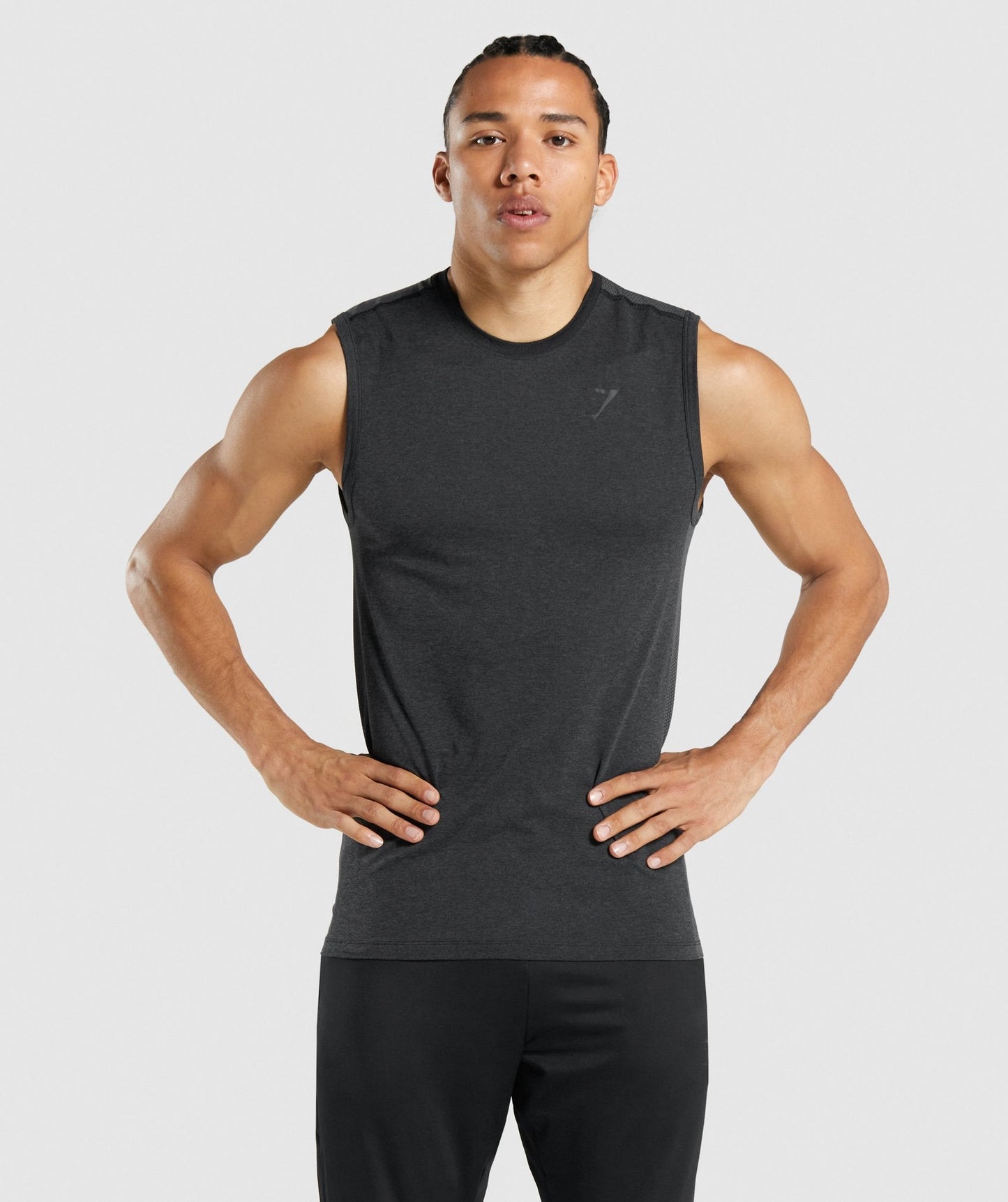 Gymshark regulieren Trainingstank - Schwarz