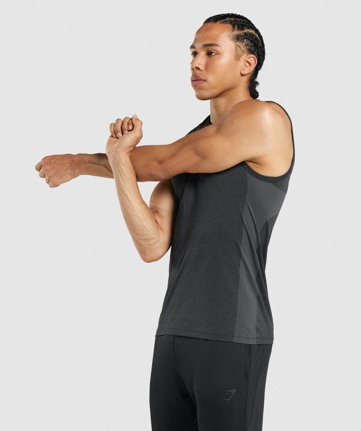 Gymshark regulieren Trainingstank - Schwarz