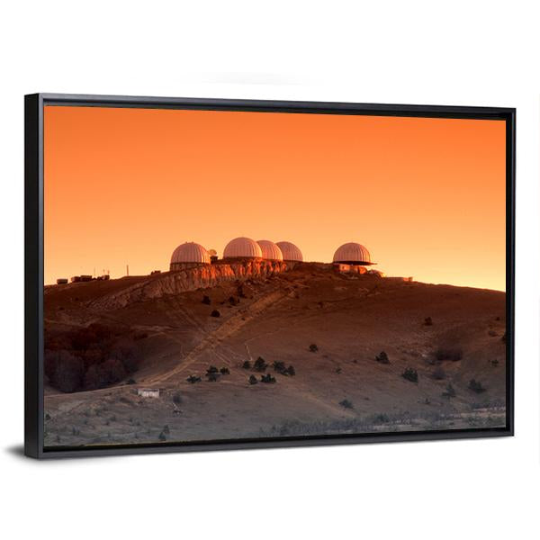 Research Center On Mars Canvas Wall Art-3 Horizontal-Gallery Wrap-25" x 16"-Tiaracle