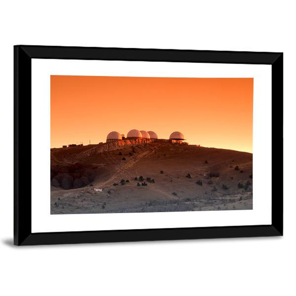 Research Center On Mars Canvas Wall Art-3 Horizontal-Gallery Wrap-25" x 16"-Tiaracle