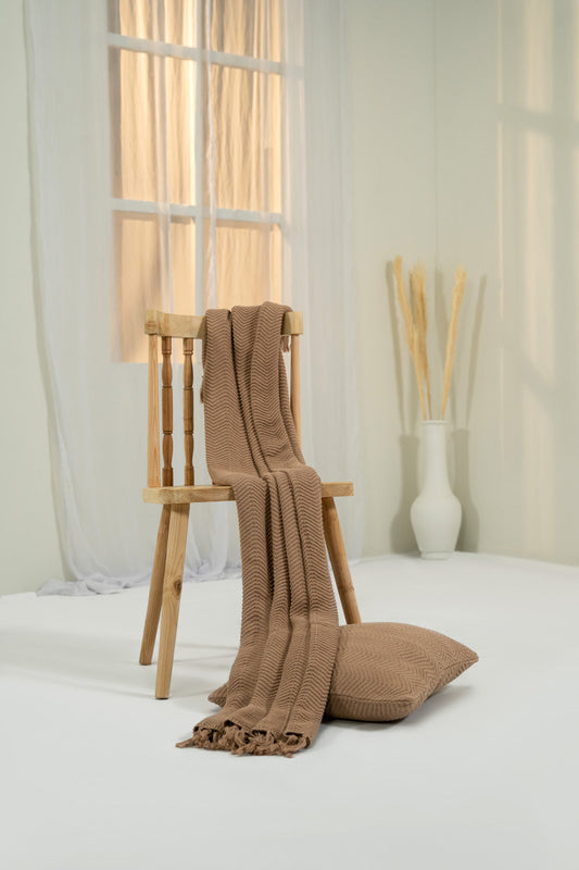 Ribbed Chevron - Sofa Throws