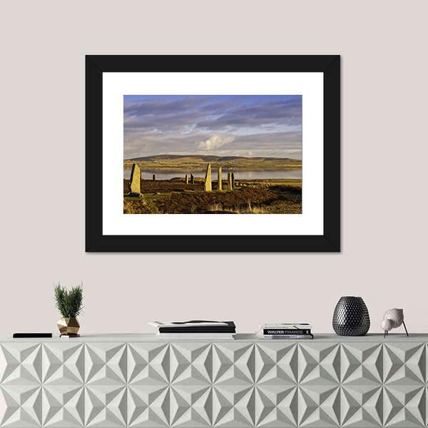 Ring Of Brodgar In Orkney Canvas Wall Art-3 Horizontal-Gallery Wrap-25" x 16"-Tiaracle