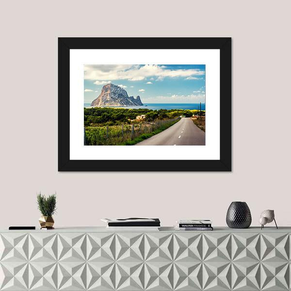 Road To The Cala d'Hort Beach Canvas Wall Art-1 Piece-Framed Print-20" x 16"-Tiaracle