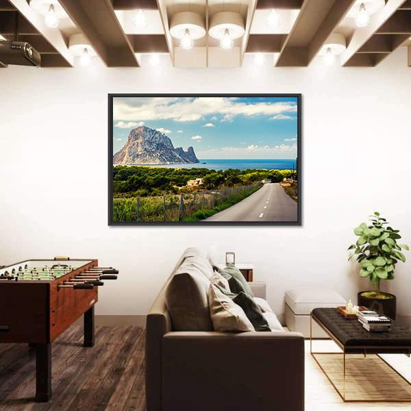 Road To The Cala d'Hort Beach Canvas Wall Art-3 Horizontal-Gallery Wrap-25" x 16"-Tiaracle