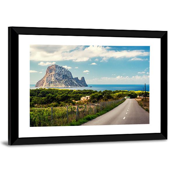 Road To The Cala d'Hort Beach Canvas Wall Art-3 Horizontal-Gallery Wrap-25" x 16"-Tiaracle