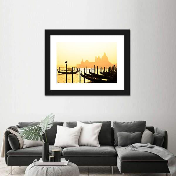 Romantic Italian City Of Venice (Venezia) Canvas Wall Art-3 Horizontal-Gallery Wrap-25" x 16"-Tiaracle