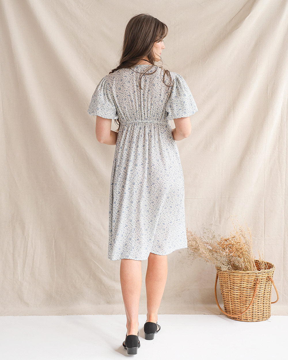 Blaues Schleierkrautkleid