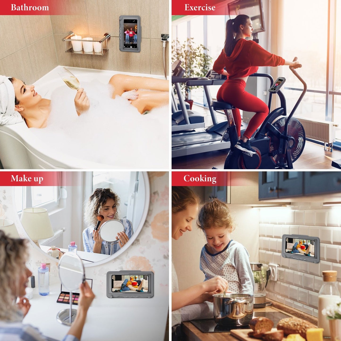 Telefon Fall Bad Wand Montiert Halter Wasserdichte Telefone Storager Versiegelt Berührbar Organizer Reise Tragbare Dekor