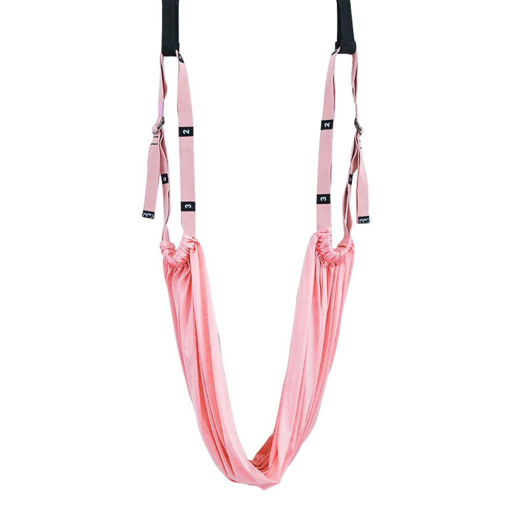 Indoor Aerial Yoga Strap Set Fitness Equipment Yoga Sling Fitness Resistance Bands for Slimming Block Strap Home Gym Yoga Mat