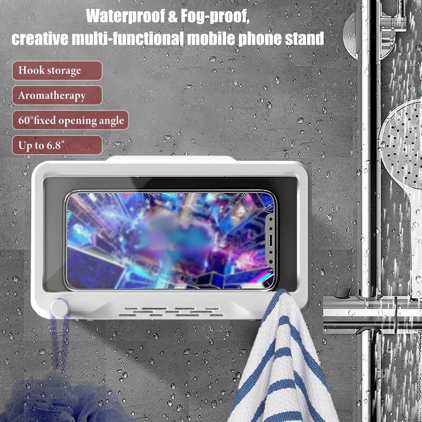 Telefon Fall Bad Wand Montiert Halter Wasserdichte Telefone Storager Versiegelt Berührbar Organizer Reise Tragbare Dekor