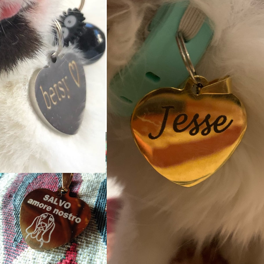 Benutzerdefinierte Hunde-/Katzen-ID-Tag, graviert, personalisiertes Haustierhalsband, Anhänger mit Knochen, Schlüsselanhänger, Halskette, Welpenzubehör, Dropshipping