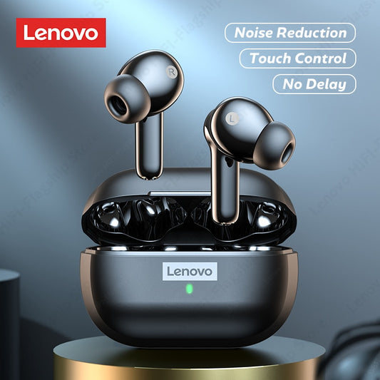 Original Lenovo LP1S TWS Kopfhörer, kabellose Bluetooth 5.0-Kopfhörer, wasserdichte Sport-Headsets, Rauschunterdrückung, Ohrhörer mit Mikrofon