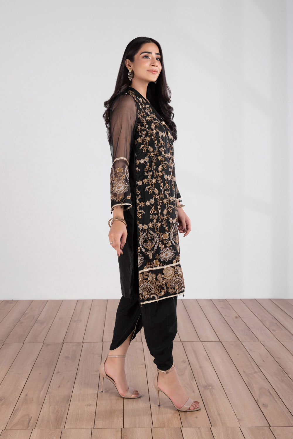 Embroidered Organza Shirt