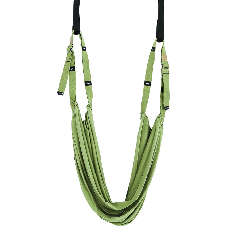 Indoor Aerial Yoga Strap Set Fitness Equipment Yoga Sling Fitness Resistance Bands for Slimming Block Strap Home Gym Yoga Mat