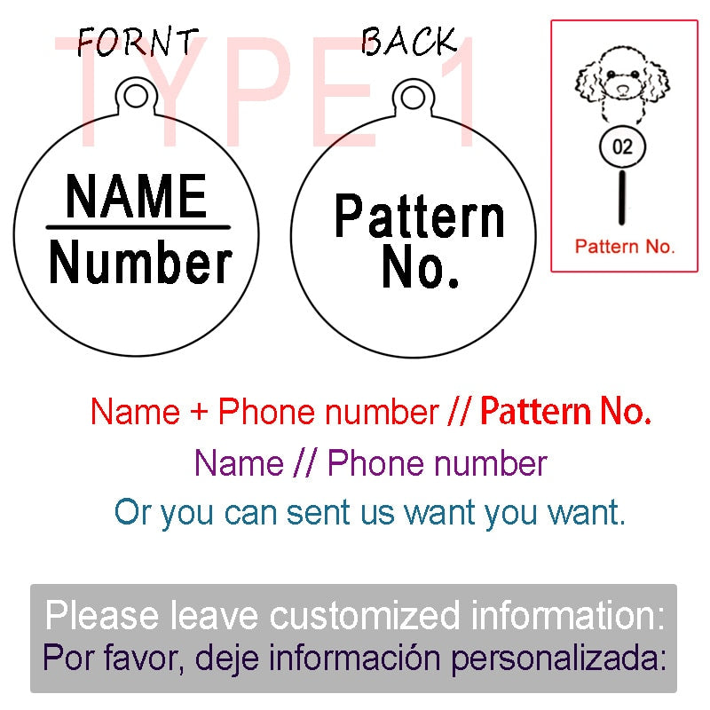 Benutzerdefinierte Hunde-/Katzen-ID-Tag, graviert, personalisiertes Haustierhalsband, Anhänger mit Knochen, Schlüsselanhänger, Halskette, Welpenzubehör, Dropshipping