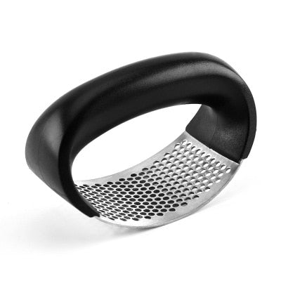 1pcs स्टेनलेस स्टील लहसुन प्रेस मैनुअल लहसुन mincer चॉपिंग लहसुन उपकरण वक्र फल फल सब्जी उपकरण रसोई गैजेट्स