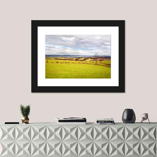 Scottish Countryside In West Lothian Canvas Wall Art-1 Piece-Framed Print-20" x 16"-Tiaracle