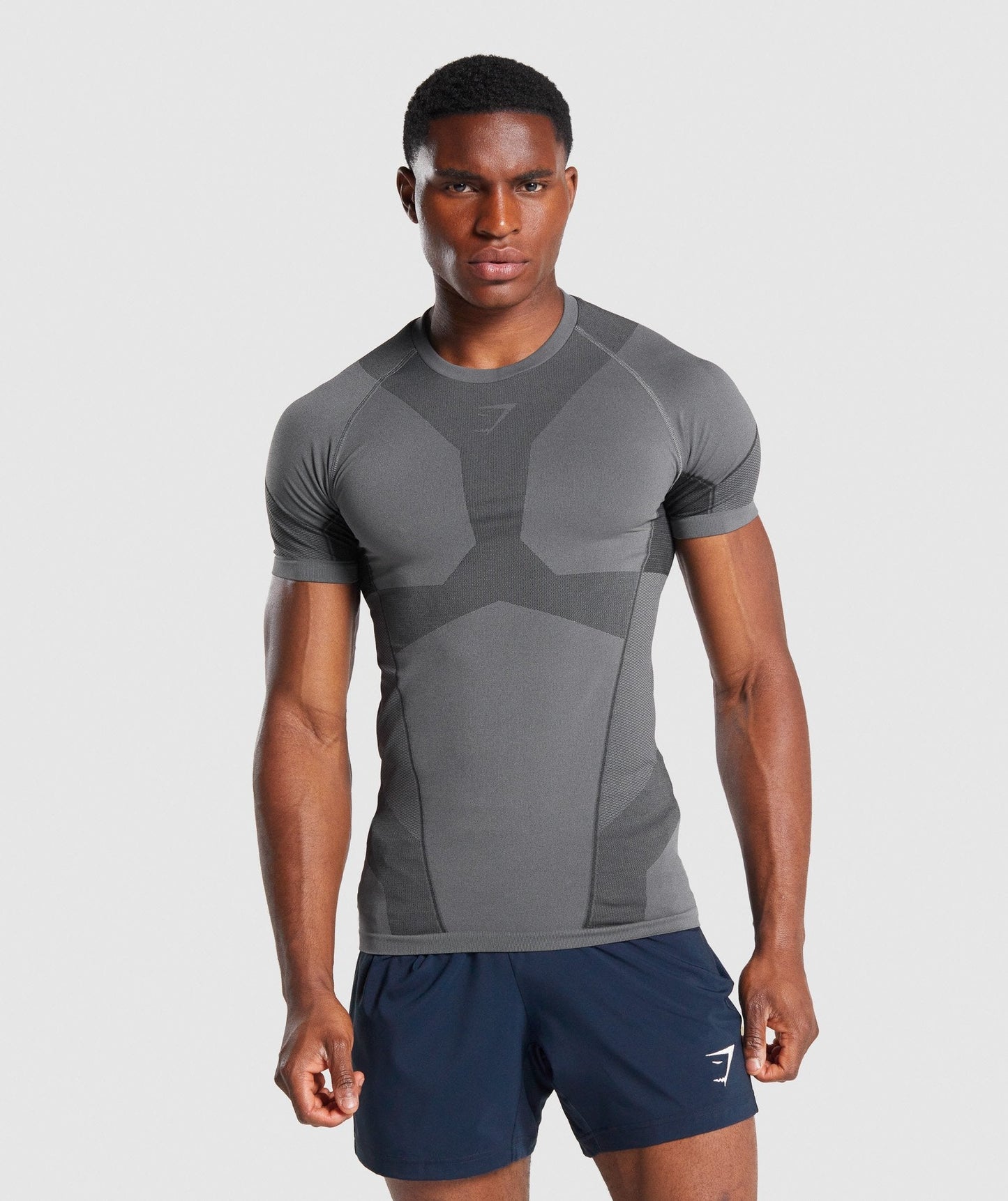 Gymshark Free Force Nahtloses T -Shirt - grau