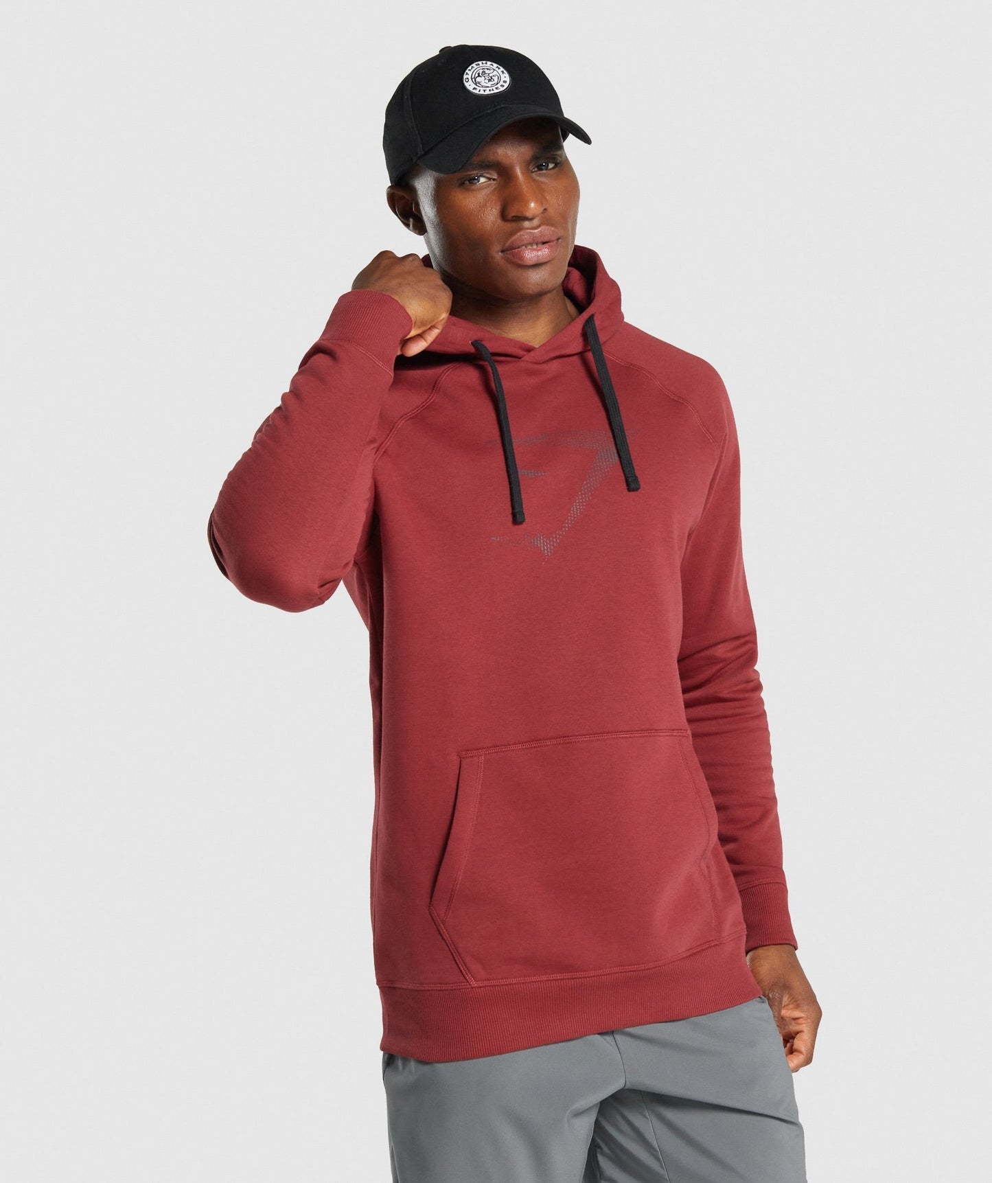 Gymshark Sharkhead Infill Hoodie - Burgund