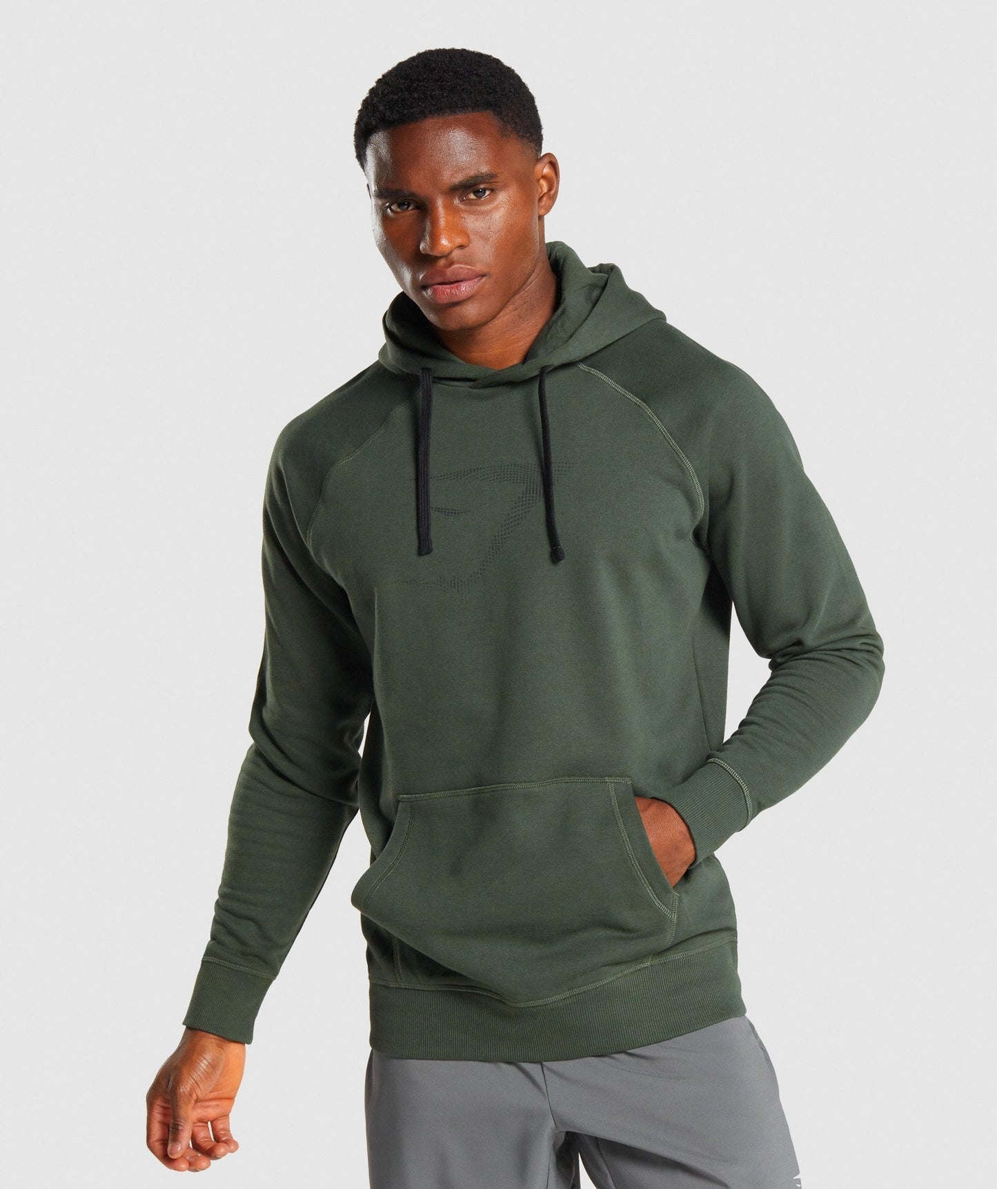 Gymshark Sharkhead Infill Hoodie - Dunkelgrün