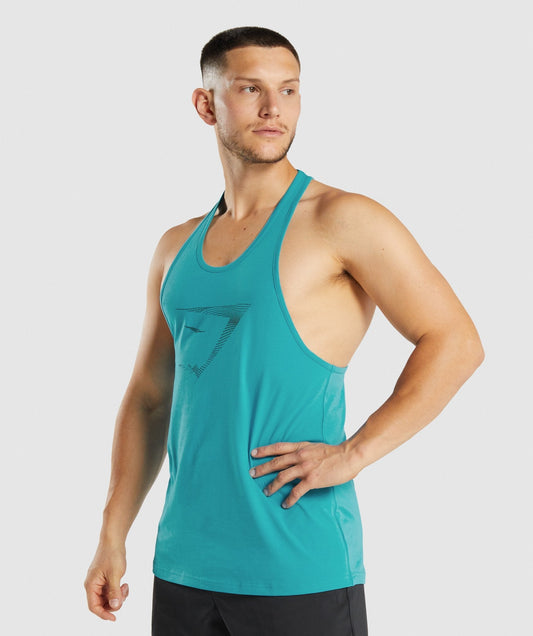 Gymshark Sharkhead Infill Stringer - Blau