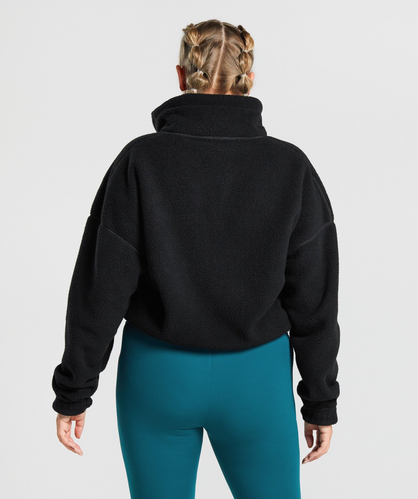 Gymshark Sherpa Jacke - schwarz