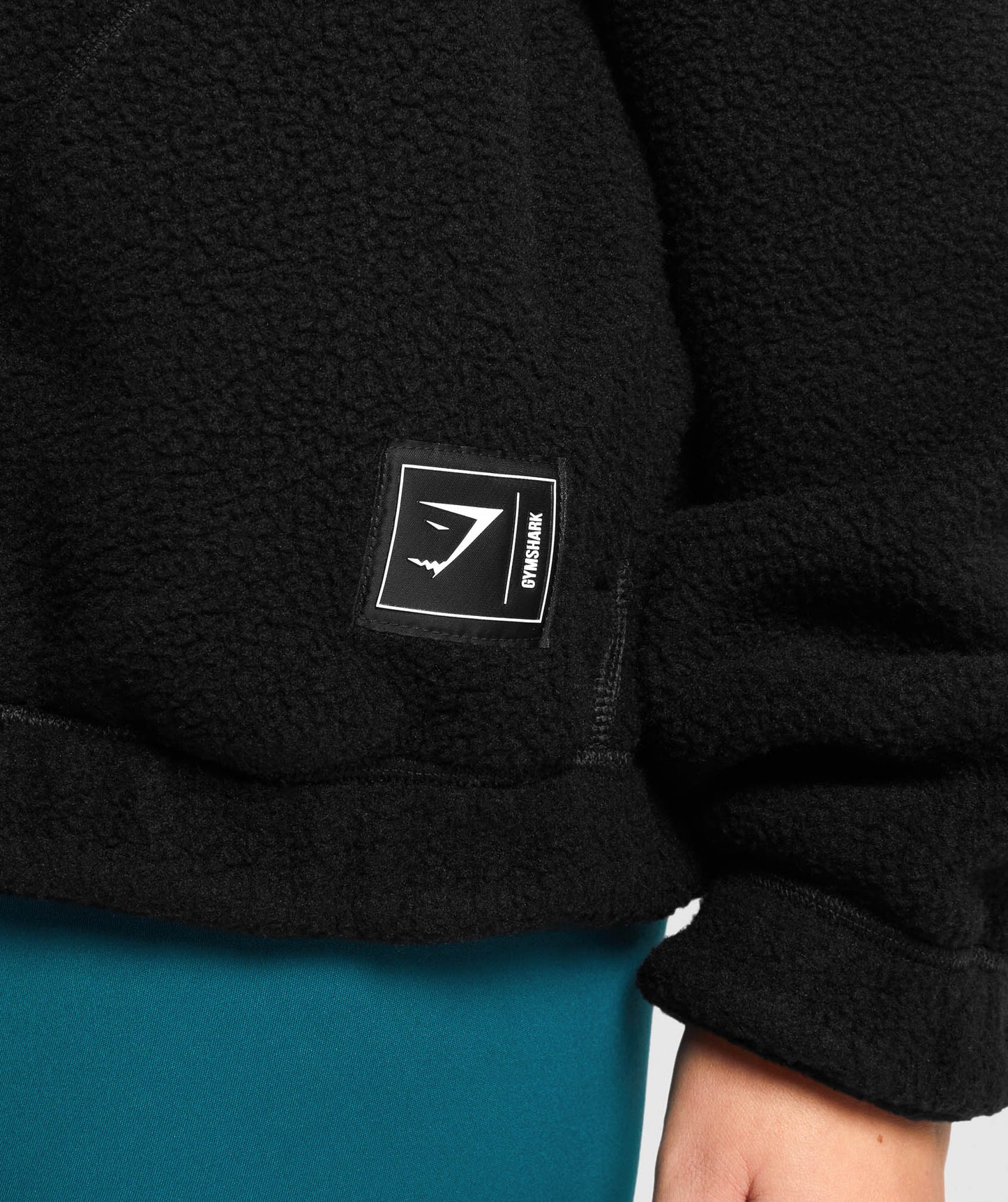 Gymshark Sherpa Jacke - schwarz