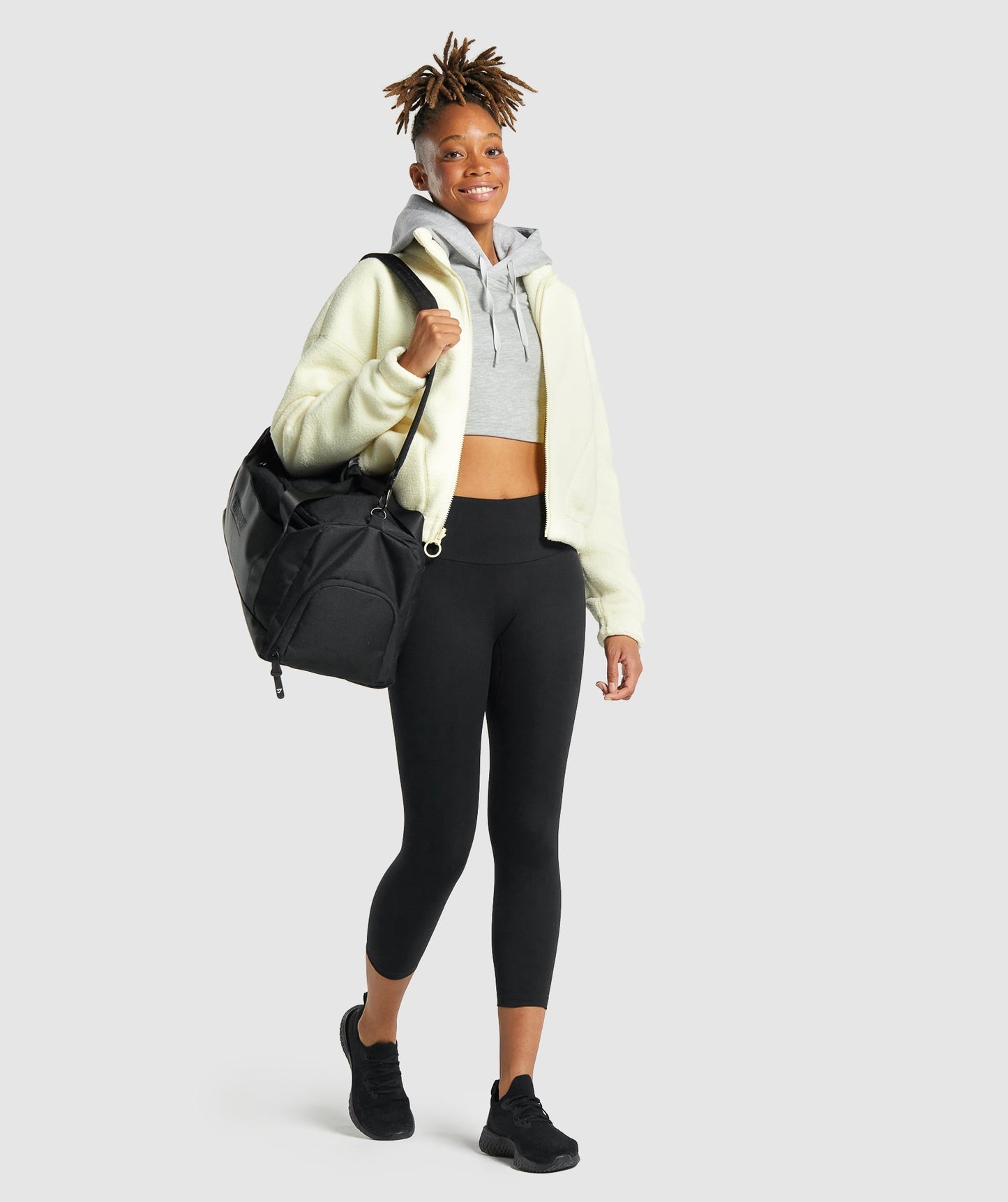 Gymshark Sherpa Jacke - Gelb