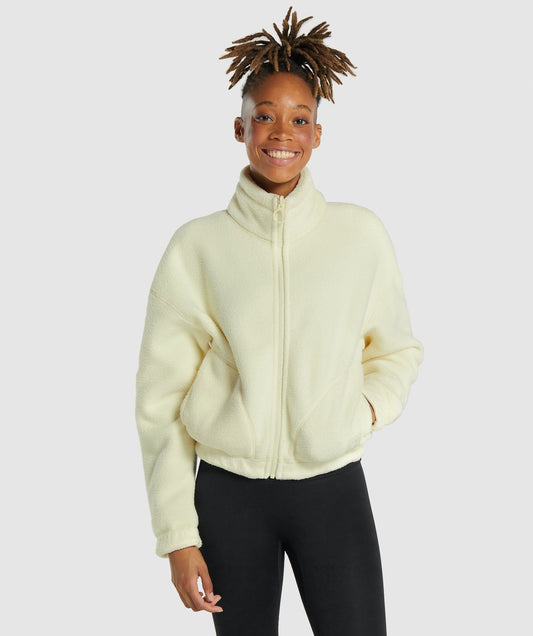 Gymshark Sherpa Jacke - Gelb