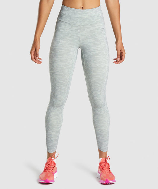 Gymshark Speed Leggings - Smokey Grey/Green Print