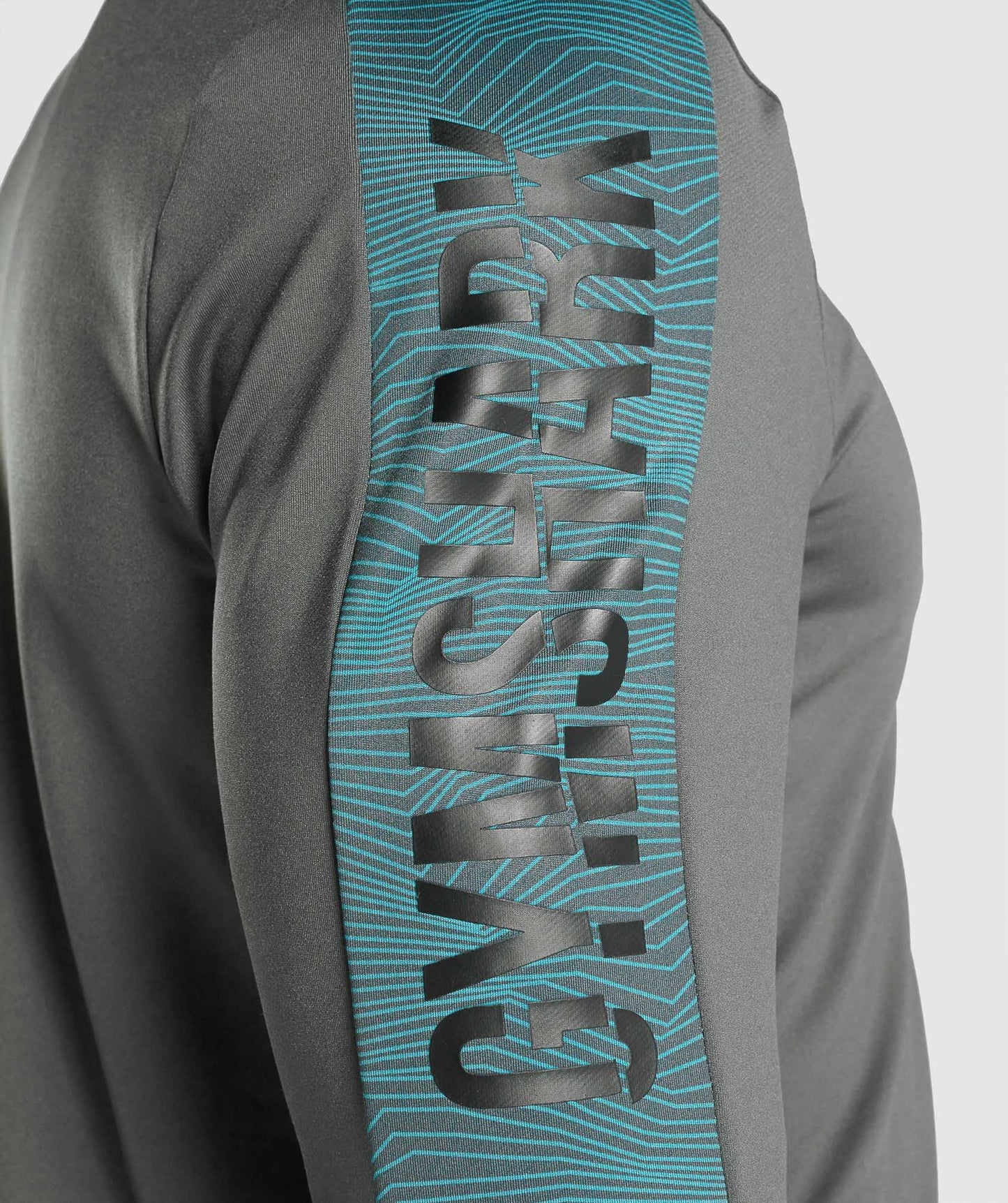 Gymshark Sport Langarm Grafik T -Shirt - grau