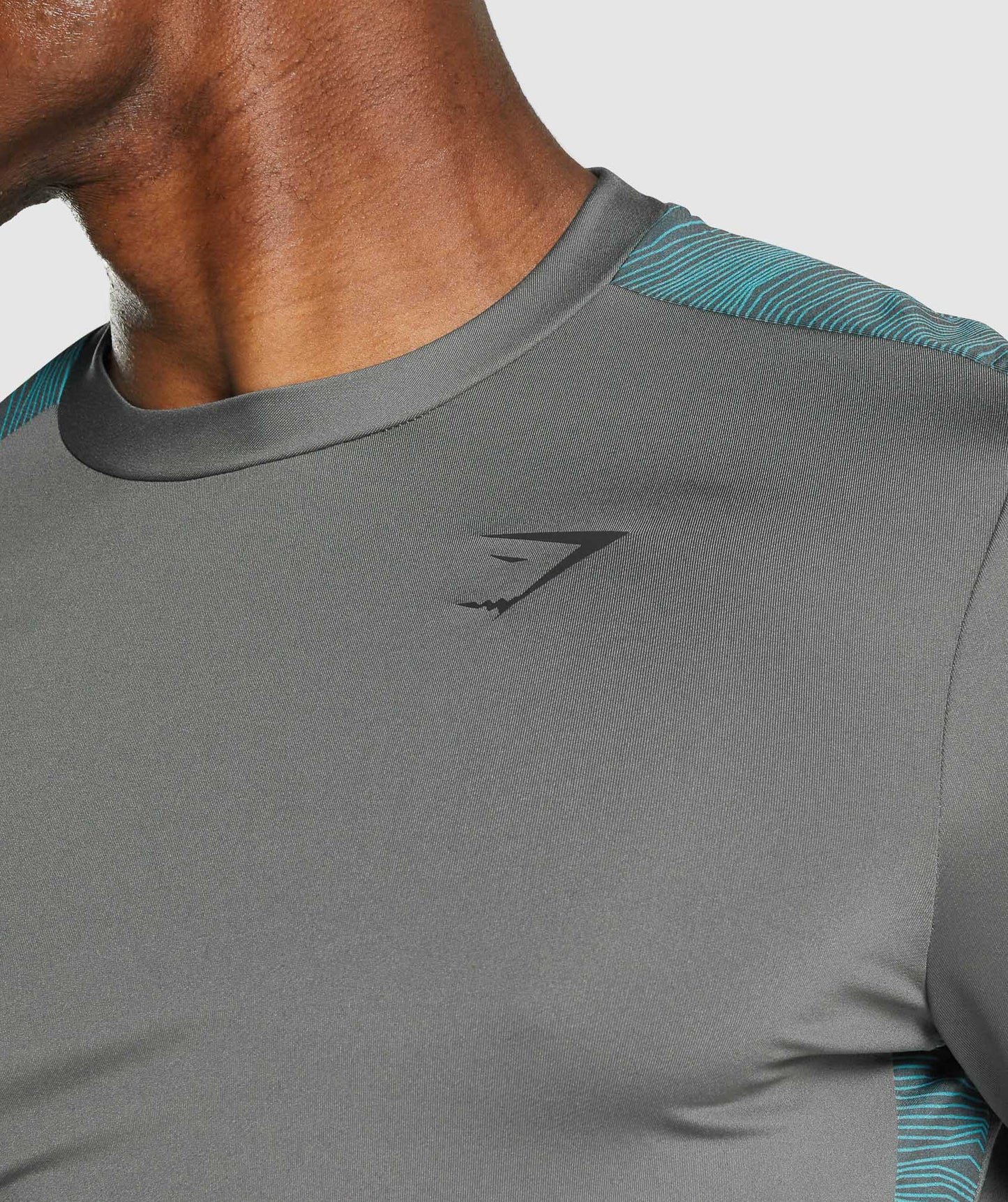 Gymshark Sport Langarm Grafik T -Shirt - grau