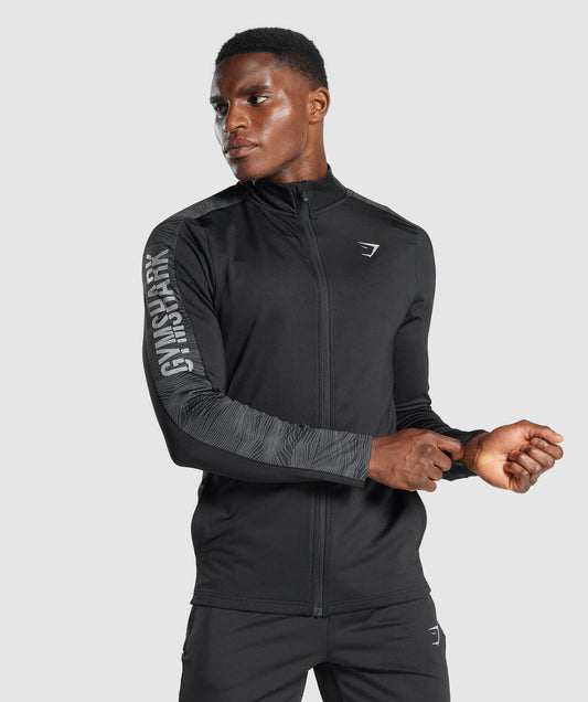 Gymshark Sport Full Reißverschluss - Schwarz