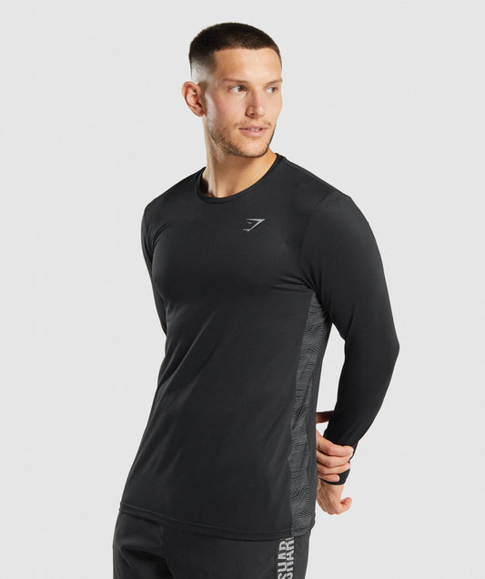 Gymshark Sport Langarm T -Shirt - Schwarz
