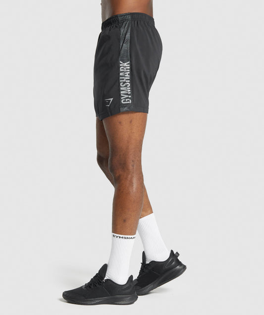 Gymshark Graphic Sport Shorts - Schwarz