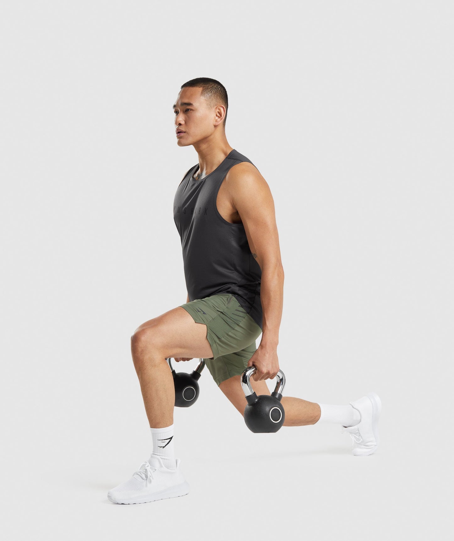 Gymshark Sport Stripe Tank - Onyx Grey