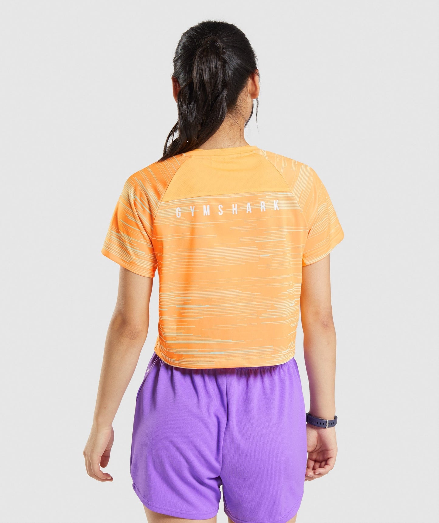 Gymshark Sport Midi T-Shirt - Orange Print