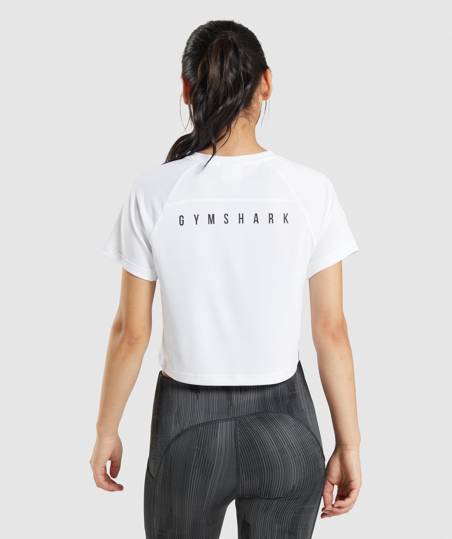 Gymshark Sport Midi T-Shirt - White