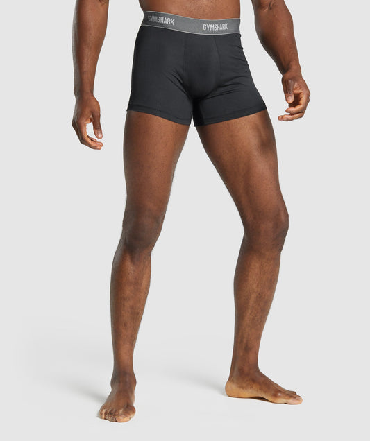 Gymshark Sport Tech Boxer 2pk - Schwarz