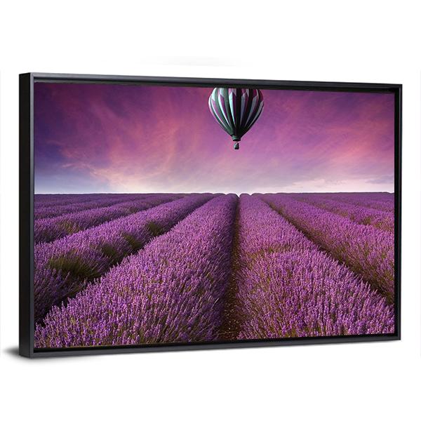 Summer Sunset Landscape Canvas Wall Art-3 Horizontal-Gallery Wrap-25" x 16"-Tiaracle