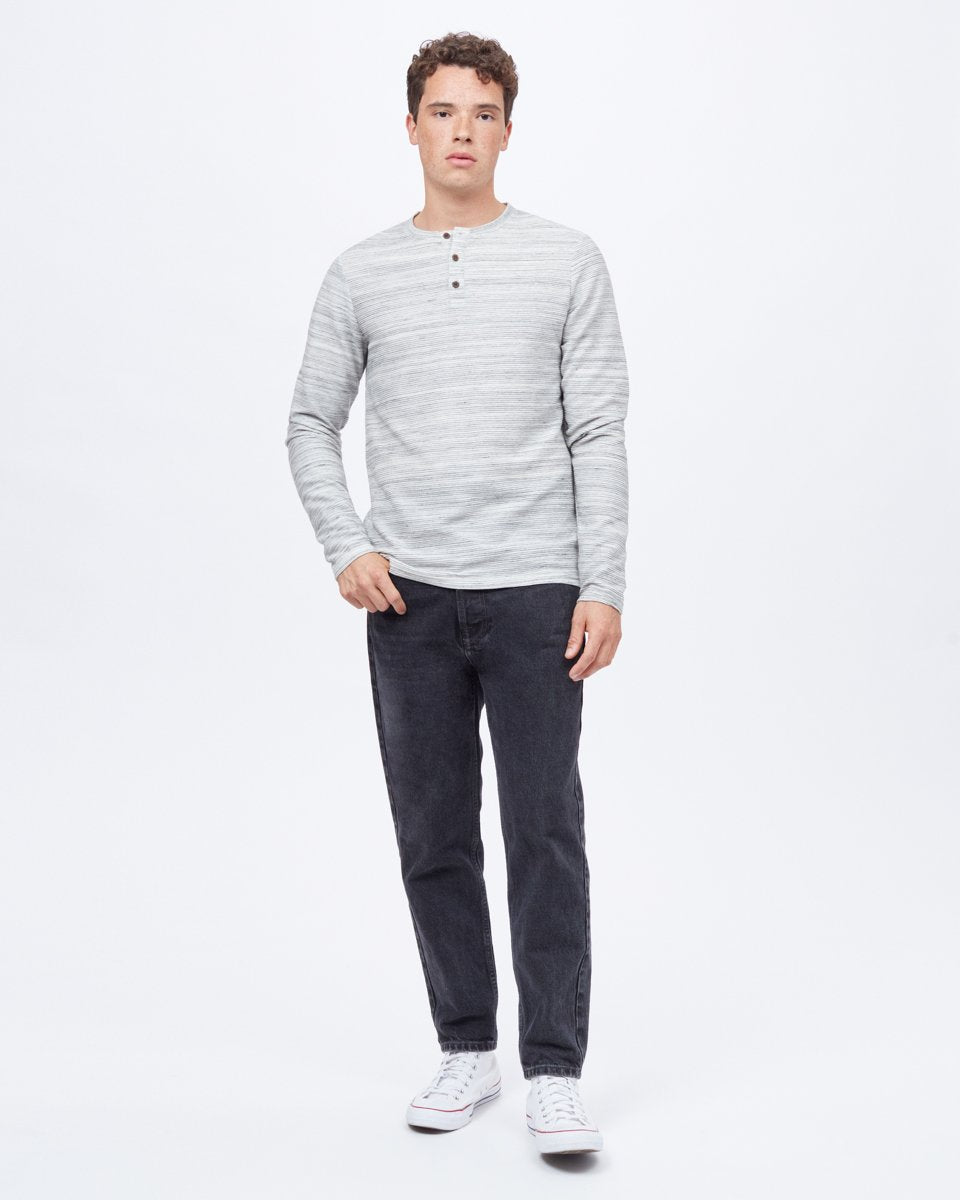 Space Dye Ottoman Henley Longsleeve