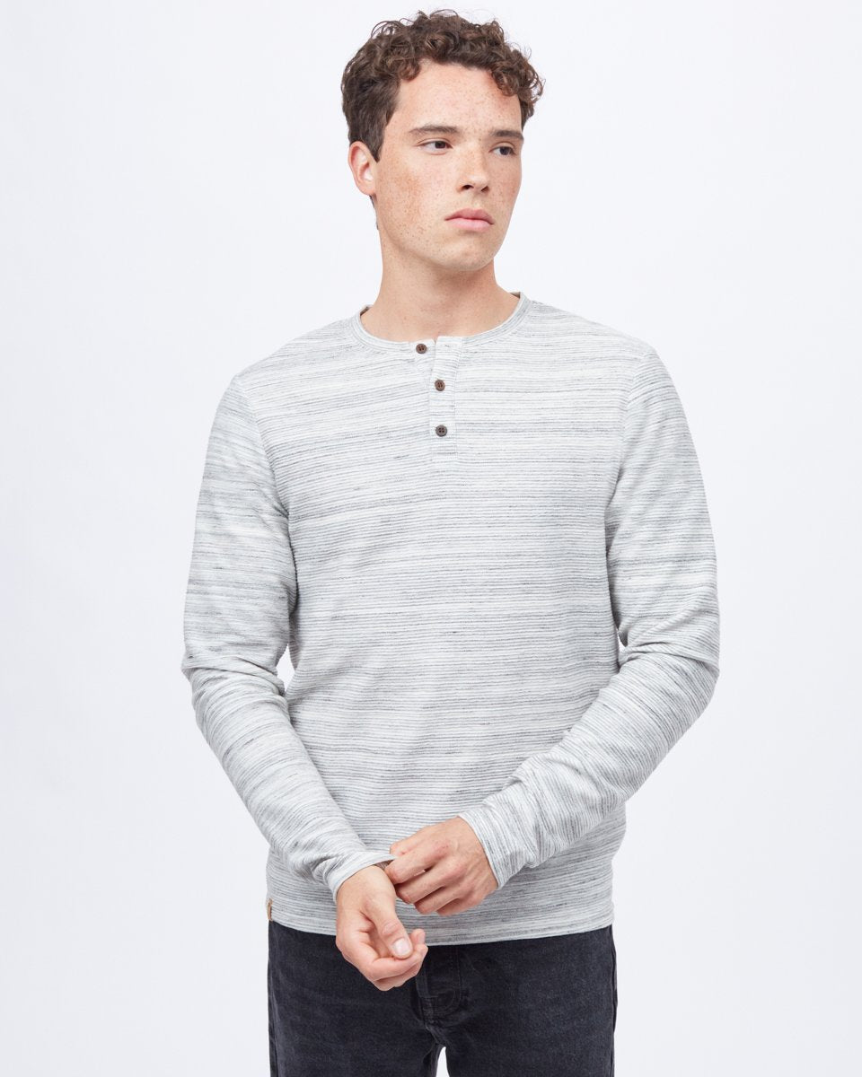 Space Dye Ottoman Henley Longsleeve