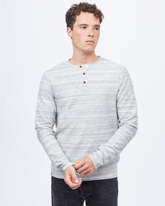 Space Dye Ottoman Henley Longsleeve
