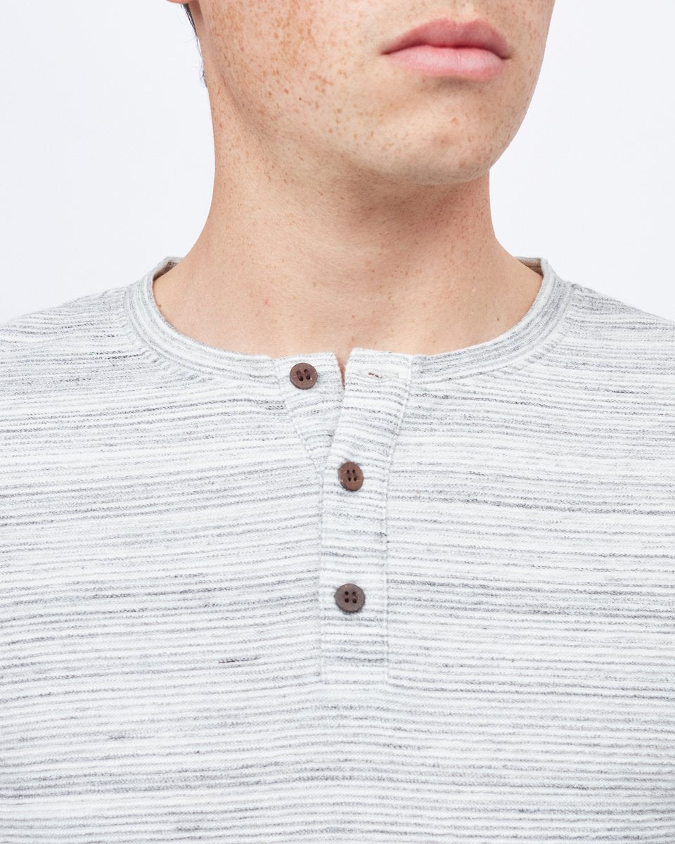 Space Dye Ottoman Henley Longsleeve