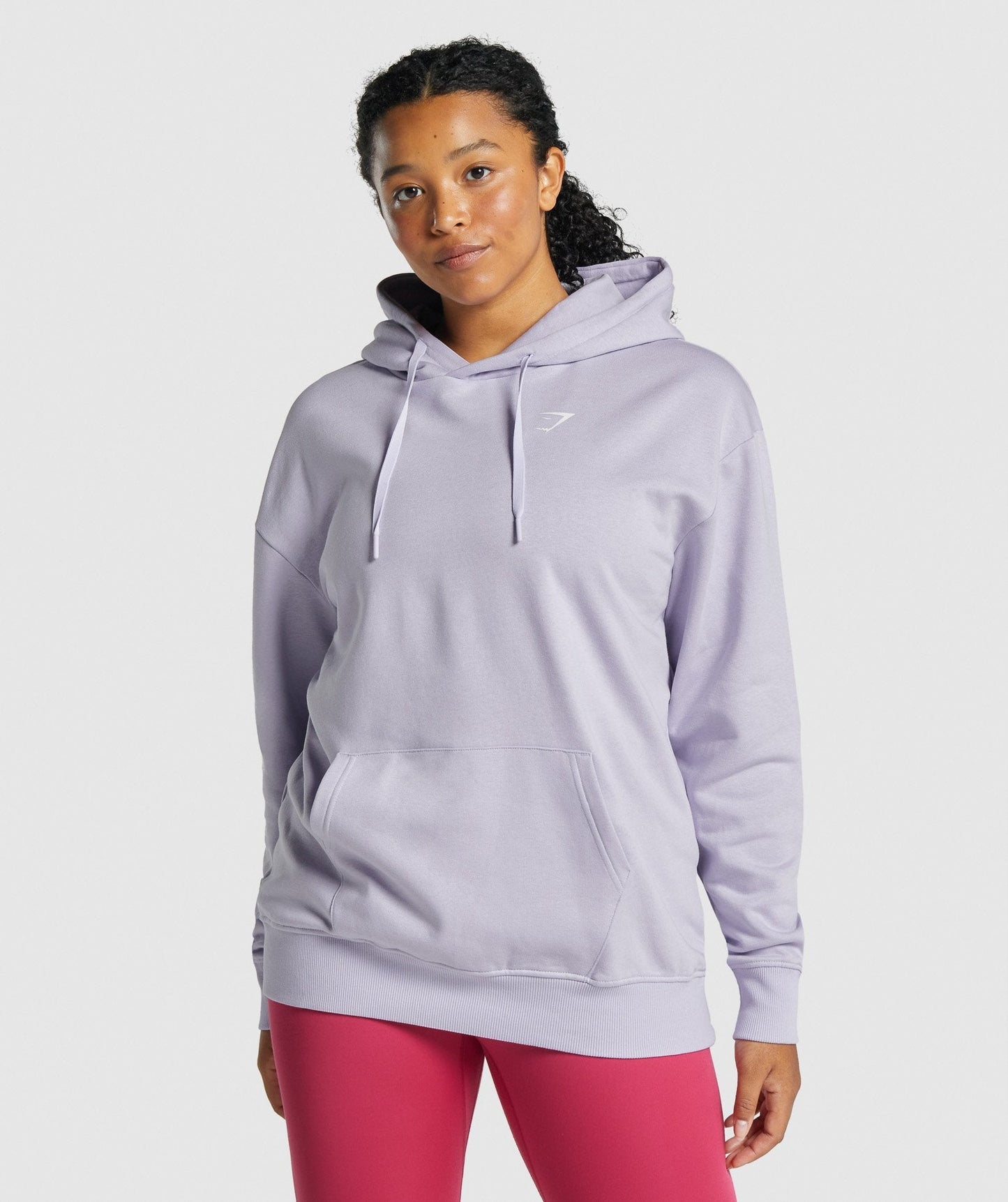 Gymsharke Training übergroßer Hoodie - hellviolett