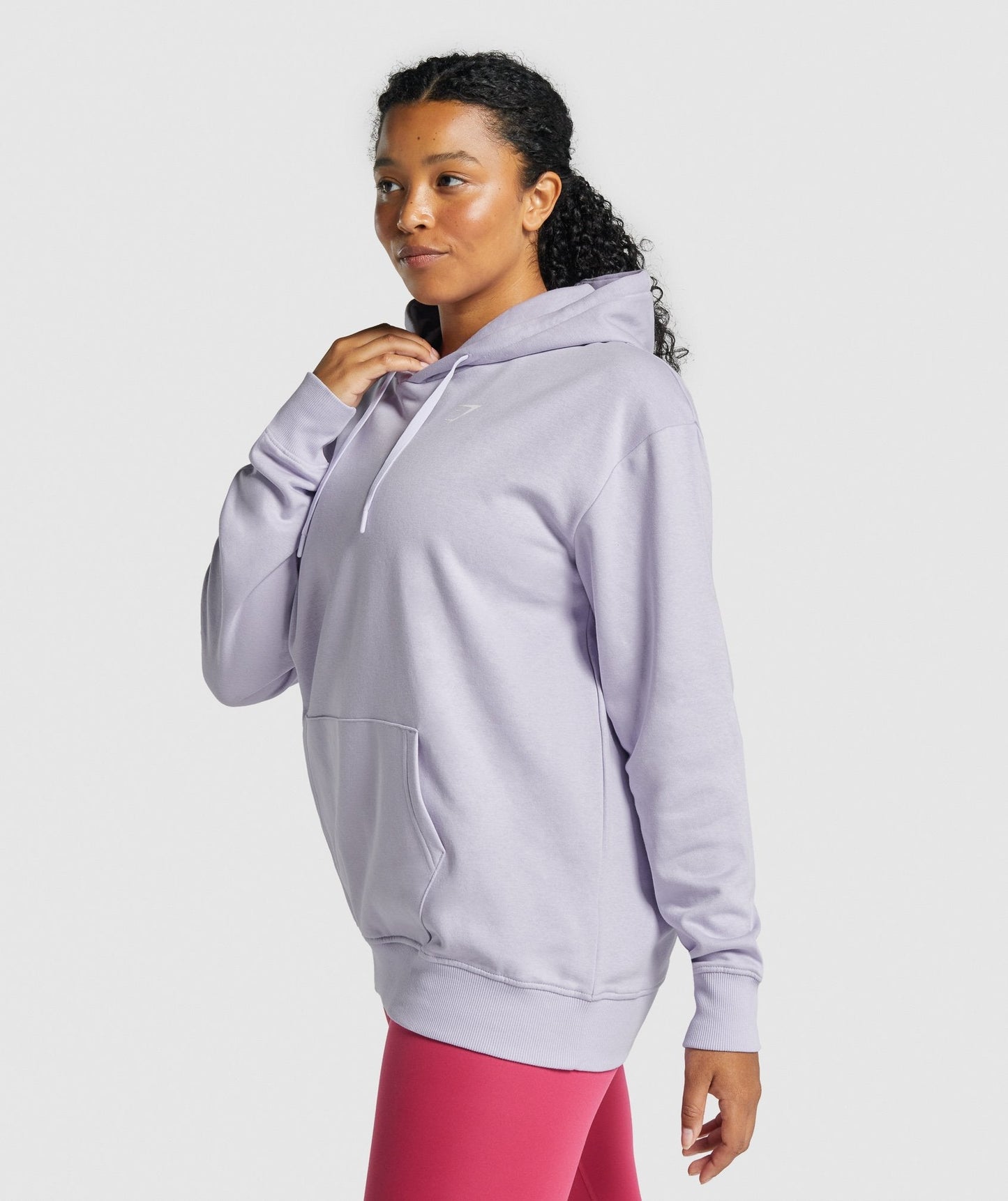 Gymsharke Training übergroßer Hoodie - hellviolett