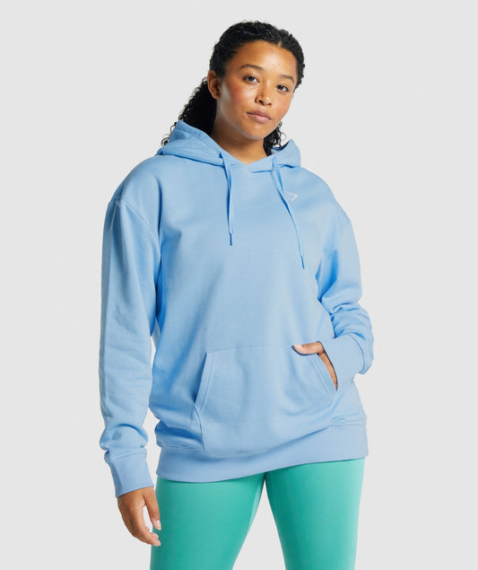 Gymshark Training übergroße Hoodie - hellblau