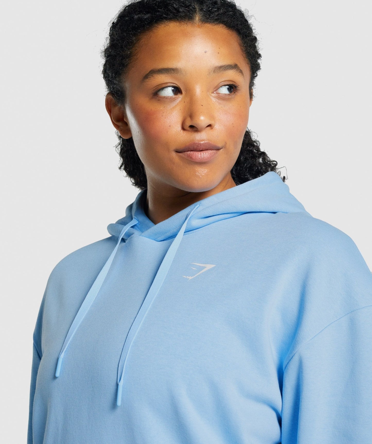 Gymshark Training übergroße Hoodie - hellblau