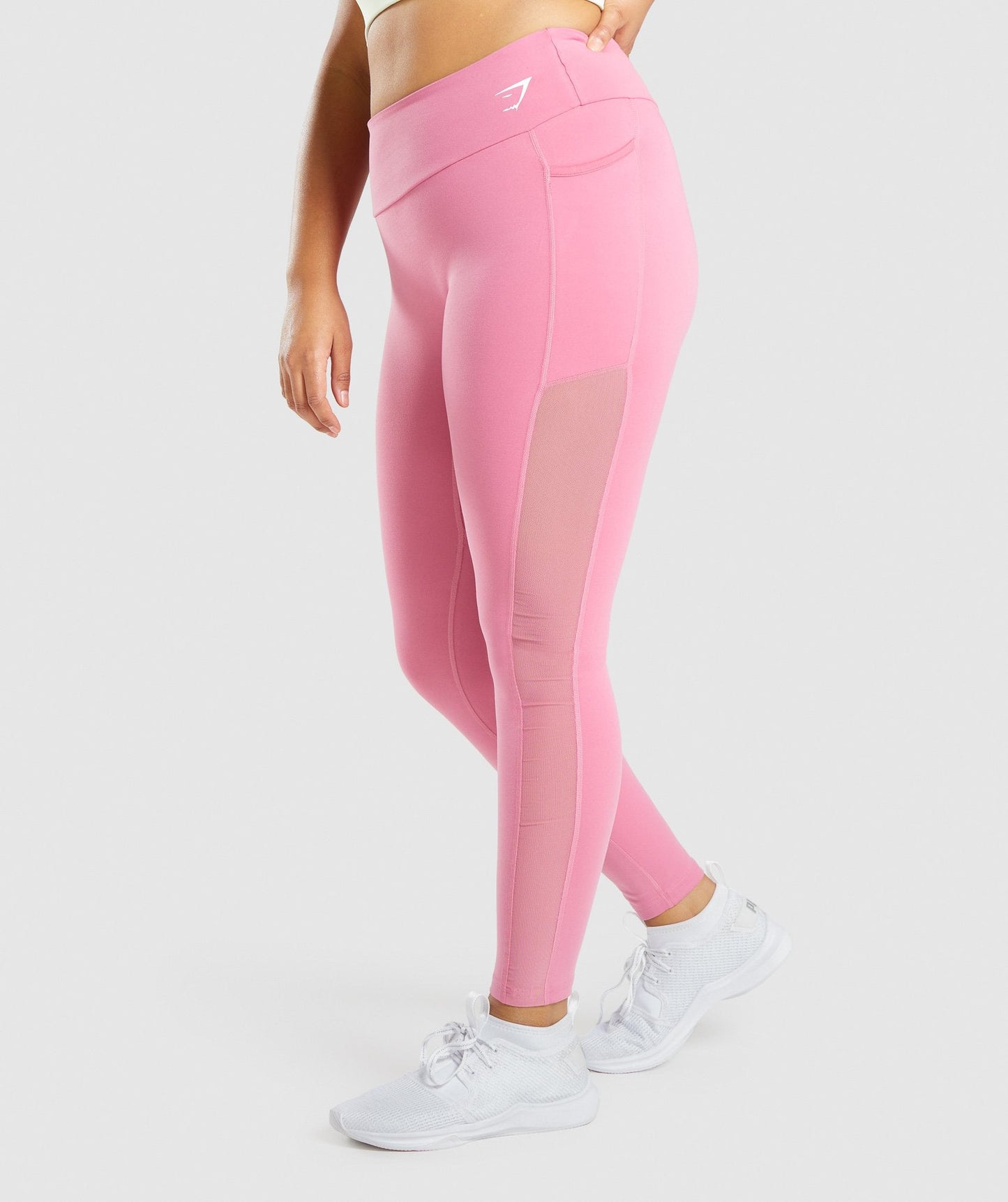 Gymshark Training Mesh Pocket Leggings - Pink